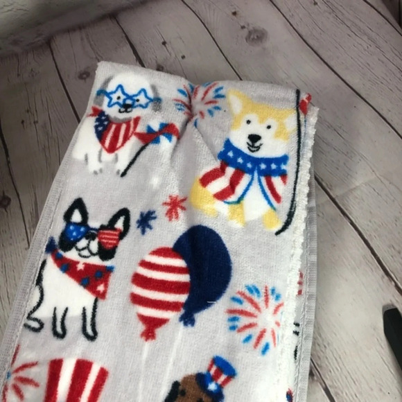 Red white and blue Kitchen Towels dachshund July 4th summer - Picture 5 of 5